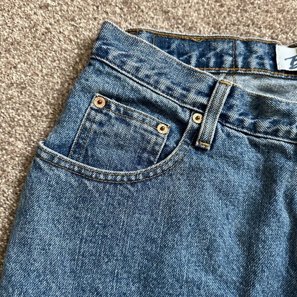 Vintage 90s Express Bleus High Rise Mom Jeans Women's Size 13/14 Medium Wash - Picture 3 of 16